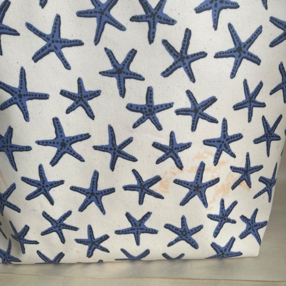 Kate Spade Dancing Starfish Bon Shopper Under the Sea Nautical Tote Shoulder Bag - Picture 3 of 12